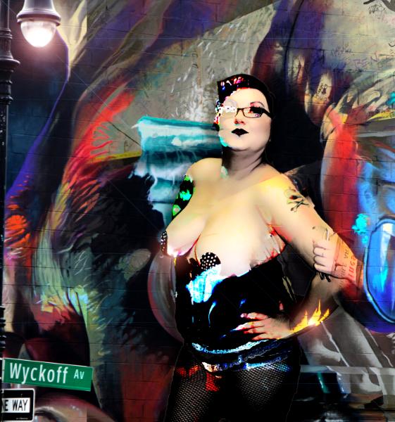 Women of Burlesque 5. 16x16 on metal
