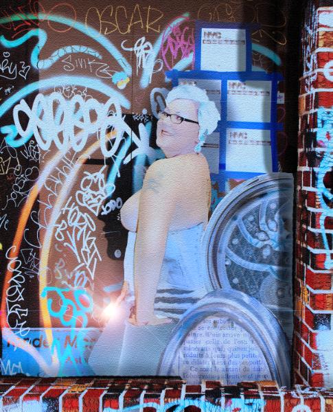 Women in Burlesque 6 16x20 on metal