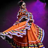 Beauty of Dance with dark background 12x12 on metal